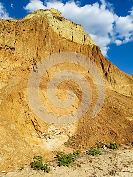 Big cave canyon in the Kherson region