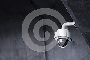 Big CCTV camera or Close Circuit Television for monitoring prevent bandit and crime on public area , security technology photo