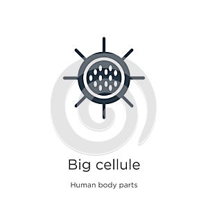 Big cellule icon vector. Trendy flat big cellule icon from human body parts collection isolated on white background. Vector photo