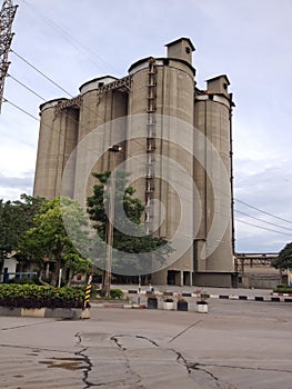 Big cement silo