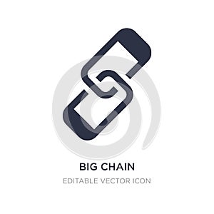 big chain icon on white background. Simple element illustration from General concept