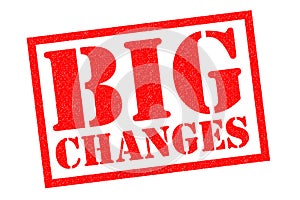 BIG CHANGES Rubber Stamp