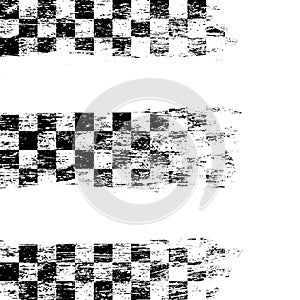 Big checkered flag grunge pattern