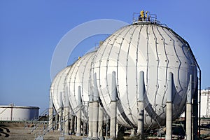 Big chemical tank petrol container oil industry