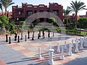 A big chessboard photo