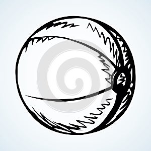 Big children`s ball. Vector drawing