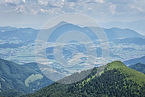 Big Choc and Osnica from Big Rozsutec, Little Fatra, Slovakia