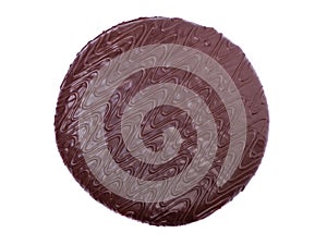 Big chocolate glazed cake