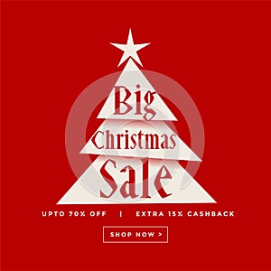 Big christmas sale poster design