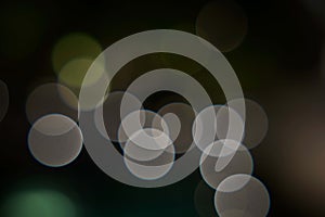 big circle white bokehs