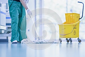 Big cleaning in hospitals