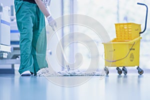 Big cleaning in hospitals photo