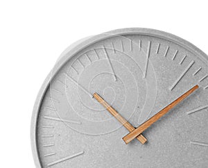 Big clock on white background