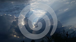Big cloud before a thunderstorm