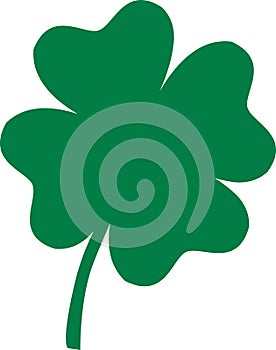 Big clover with four-leaves