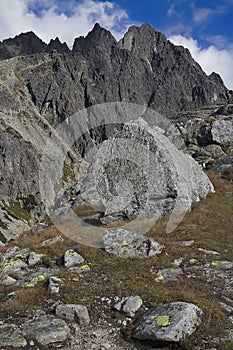 The Big Cold valley, High Tatras, Slovakia: amazing surrounding at hiking on the Zbojnik cottage.