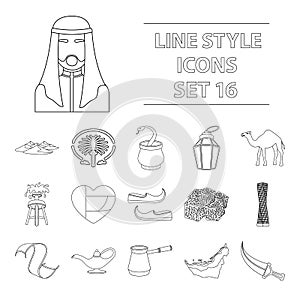 Big collection of artist and drawing vector symbol stock illustration