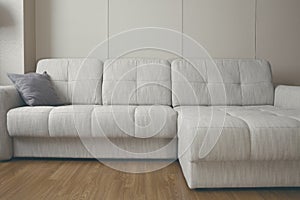 Big couch in the apartment drawing-room