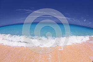 Big crashing wave perfect wave