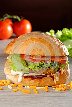 BIG crispy Chicken Burger