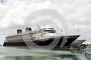 Big cruise ship Disney Wonder