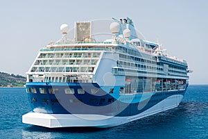 Big cruise ship in the sea photo