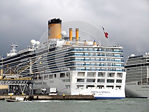 Big Cruise ships at Port of Venice