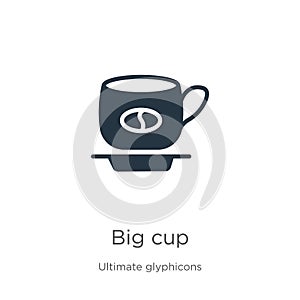 Big cup icon vector. Trendy flat big cup icon from ultimate glyphicons collection isolated on white background. Vector photo