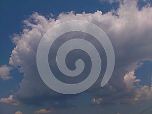 big dark cloud in the sky
