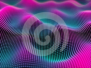 Big data abstract visualization: digital information analysis.