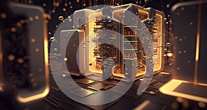 Big Data Analysis Automation and Data-as-a-Service Concept. Generative AI