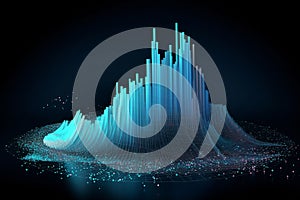 Big data analysis colorful report. Generative AI