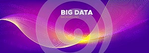 Big Data Analysis. Light Technology Illustration.