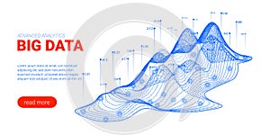 Big Data Analysis Visualization. Landing Page.
