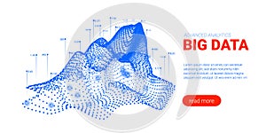 Big Data Analysis Visualization. Landing Page.