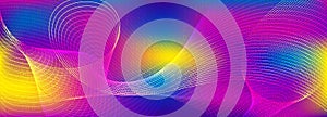Big Data Analytics. Colorful Technology Abstract.