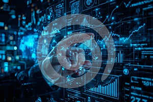 Big Data Analytics and Financial Technology (Fintech) Concept.