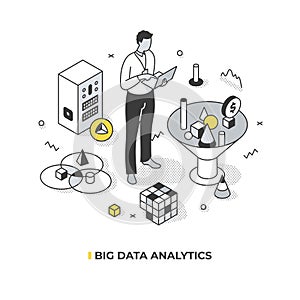 Big Data Analytics Isometric Concept