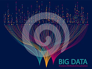 Big data visualization concept vector.