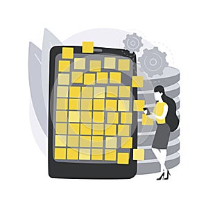 Big data applications abstract concept vector illustration