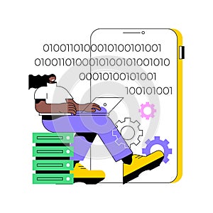 Big data applications abstract concept vector illustration