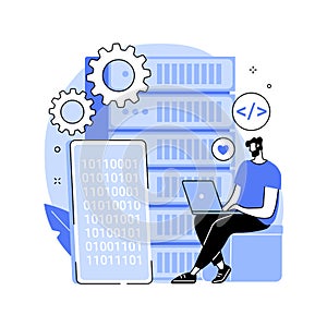 Big data applications abstract concept vector illustration.