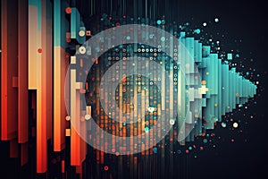 Big data, Artificial Intelligence and Quantum computing concept. Generative AI