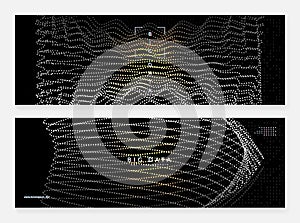 Big data background. Digital technology abstract