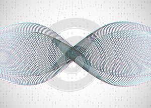 Big data background. Technology for visualization, artificial in