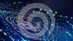 Big data. Business and digital technologies. Data flow in a secure system. Wireless systems, globalization. Data analytics, blockc