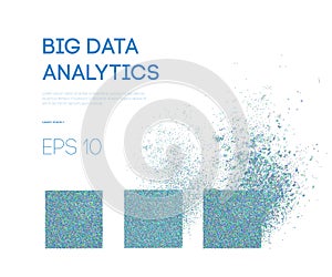 Big Data. Business inteligence technology background. Binary code algorithms deep learning virtual reality analysis