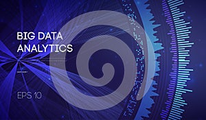 Big Data. Business inteligence technology background. Binary code algorithms deep learning virtual reality analysis