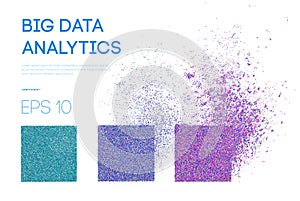 Big Data. Business inteligence technology background. Binary code algorithms deep learning virtual reality analysis