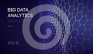 Big Data. Business inteligence technology background. Binary code algorithms deep learning virtual reality analysis